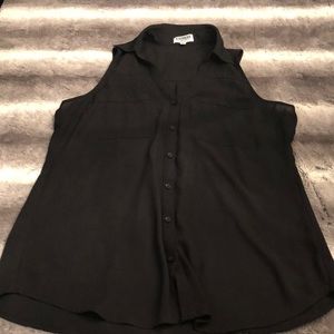 The Portfolio Sleeveless Button Down Shirt